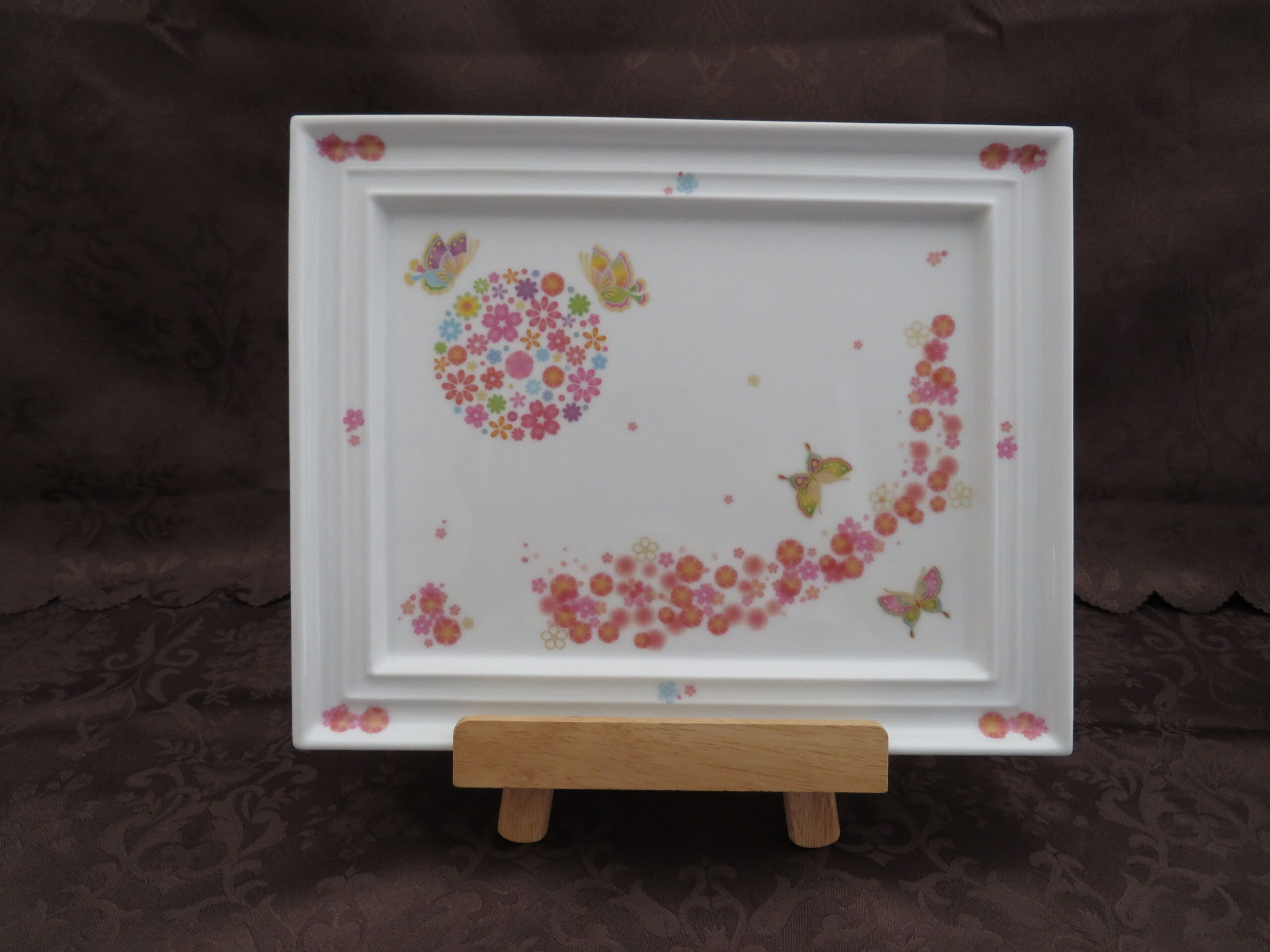 ポーセリングアートのプレート