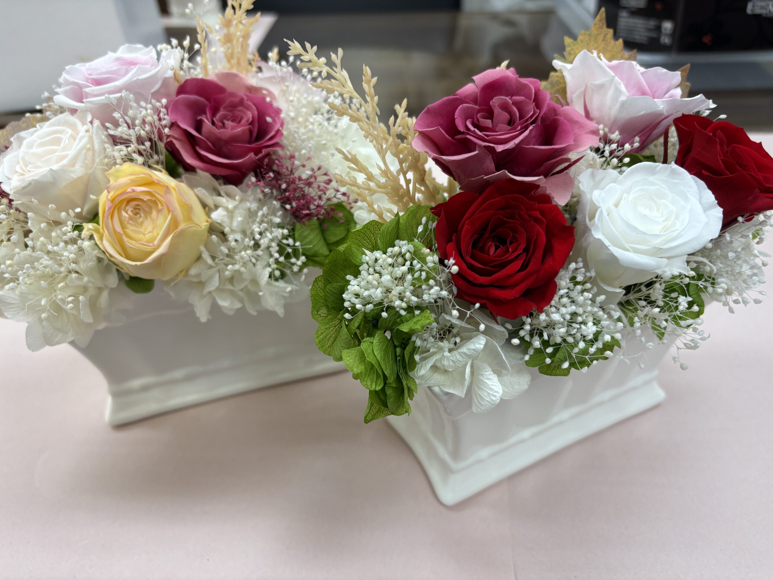 プリザーブドフラワーアレンジメント教室